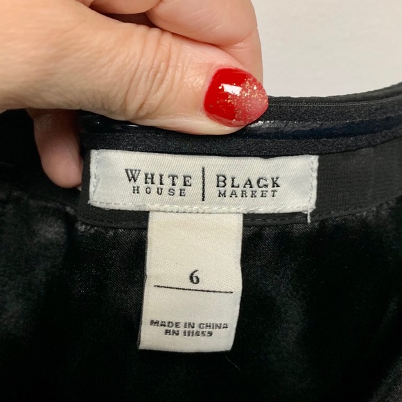 WHBM Strapless Ruffled Bottom Dress Fitted Bodice - Picture 8 of 8